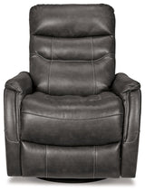 Riptyme - Swivel Glider Recliner - Quarry