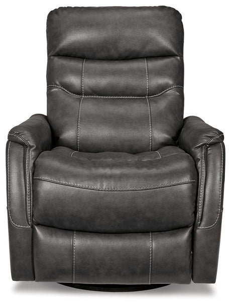 Riptyme - Swivel Glider Recliner - Quarry