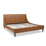 Aspen - Vertical Tufted Modern Headboard Platform Bed Set by Jennifer Taylor Home | Bel Furniture