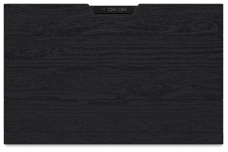 Londer - Black - Two Drawer Night Stand by Millennium® by Ashley | Bel Furniture