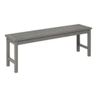 Modern Slat Top Solid Wood Patio Bench
