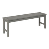 Modern Slat Top Solid Wood Patio Bench