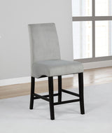 Stanton - Upholstered Counter Chairs (Set of 2) - Gray And Black