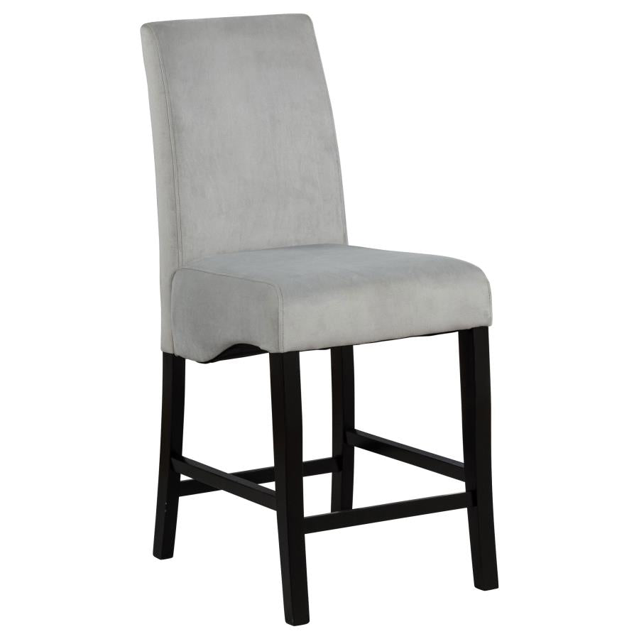Stanton - Upholstered Counter Chairs (Set of 2) - Gray And Black