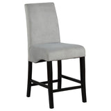 Stanton - Upholstered Counter Chairs (Set of 2) - Gray And Black