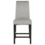 Stanton - Upholstered Counter Chairs (Set of 2) - Gray And Black
