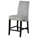 Stanton - Upholstered Counter Chairs (Set of 2) - Gray And Black