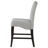 Stanton - Upholstered Counter Chairs (Set of 2) - Gray And Black