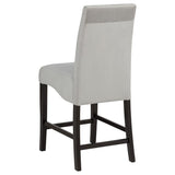 Stanton - Upholstered Counter Chairs (Set of 2) - Gray And Black