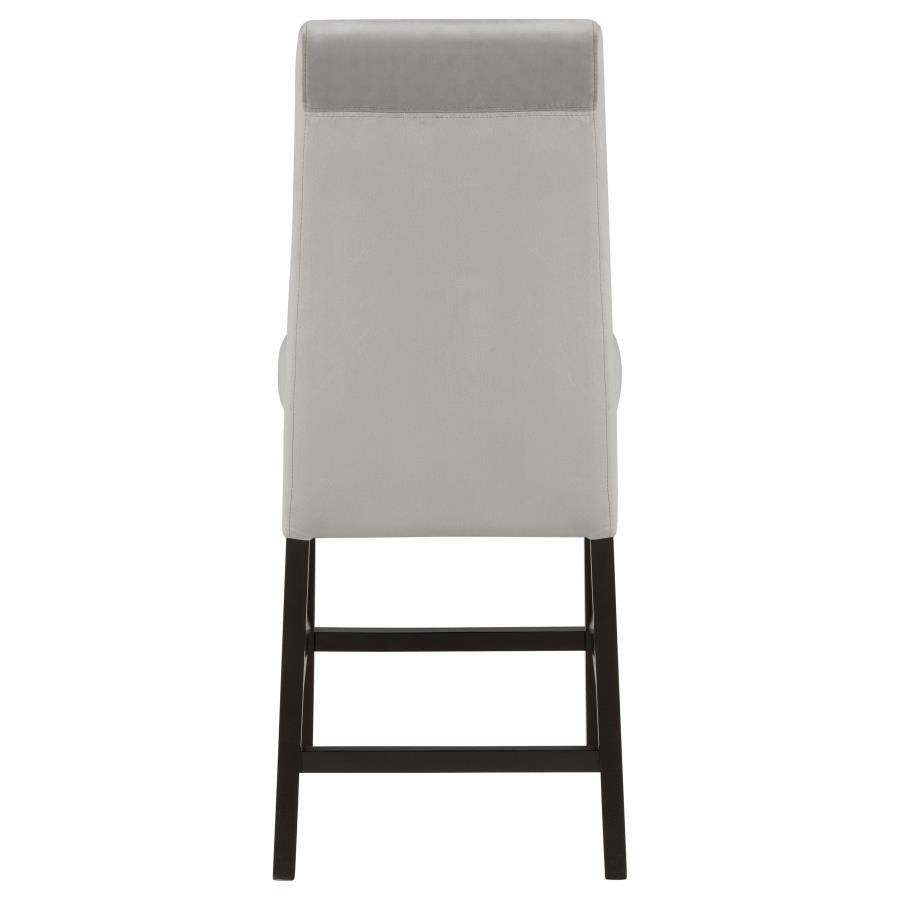 Stanton - Upholstered Counter Chairs (Set of 2) - Gray And Black