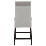 Stanton - Upholstered Counter Chairs (Set of 2) - Gray And Black