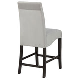 Stanton - Upholstered Counter Chairs (Set of 2) - Gray And Black