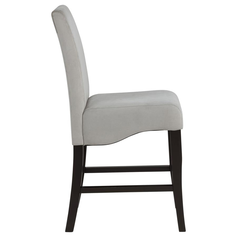 Stanton - Upholstered Counter Chairs (Set of 2) - Gray And Black