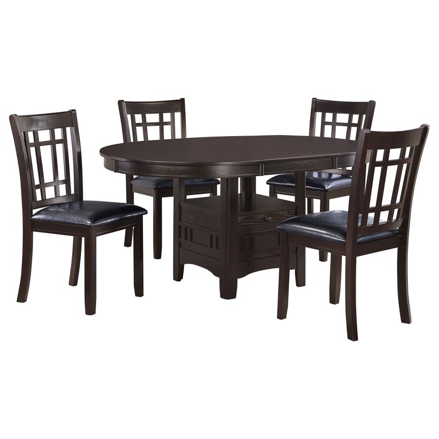 Lavon - 5-Piece Oval Extension Leaf Dining Set