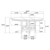 Lavon - 5-Piece Oval Extension Leaf Dining Set