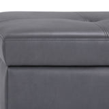 Oregon - Contemporary Storage Ottoman Bench With Tray