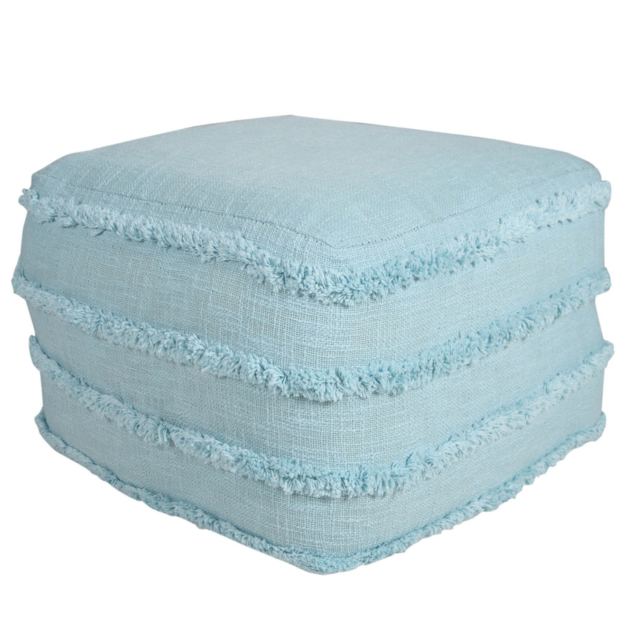 Cotton Ottoman - Light Blue