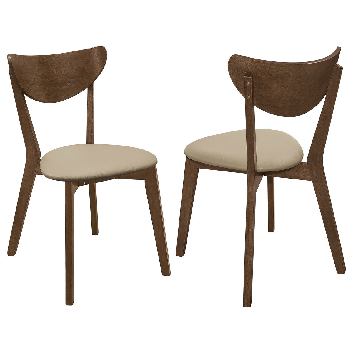 Kersey - Curved Wood Dining Side Chair (Set of 2) - Chestnut