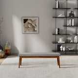 Warren - Bench - Ash Gray by Ashcroft Furniture | Bel Furniture