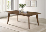 Malone - Rectangular Wood Dining Table - Dark Walnut