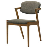 Malone - Padded Wood Dining Arm Chair (Set of 2) - Dark Walnut