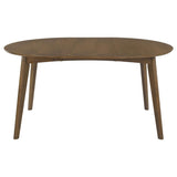 Jedda - Oval Extension Leaf Dining Table - Dark Walnut