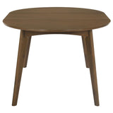 Jedda - Oval Extension Leaf Dining Table - Dark Walnut