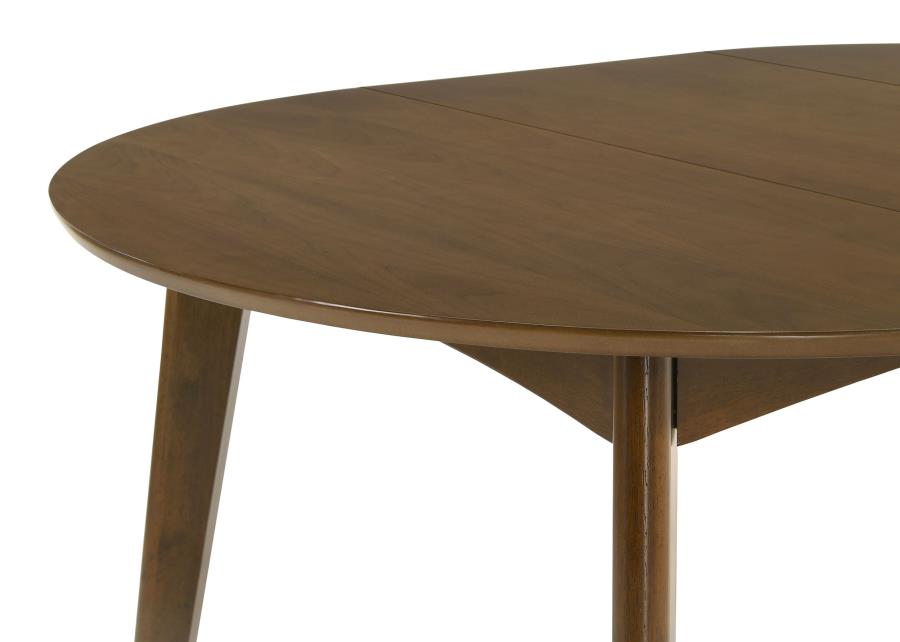 Jedda - Oval Extension Leaf Dining Table - Dark Walnut