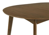 Jedda - Oval Extension Leaf Dining Table - Dark Walnut