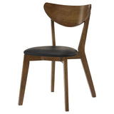 Jedda - Wood Dining Side Chair (Set of 2) - Dark Walnut And Black