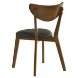 Jedda - Wood Dining Side Chair (Set of 2) - Dark Walnut And Black