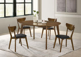 Jedda - Wood Dining Side Chair (Set of 2) - Dark Walnut And Black