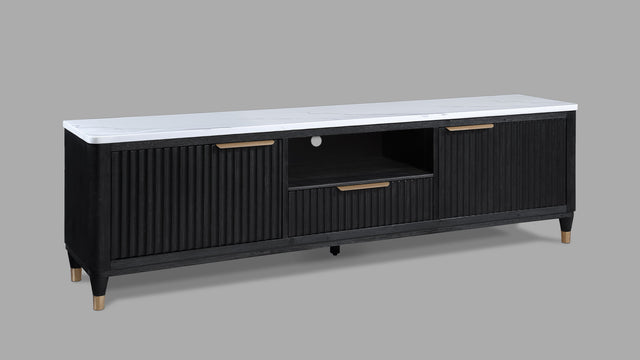 Kara - TV Stand Black by Crown Mark | Bel Furniture