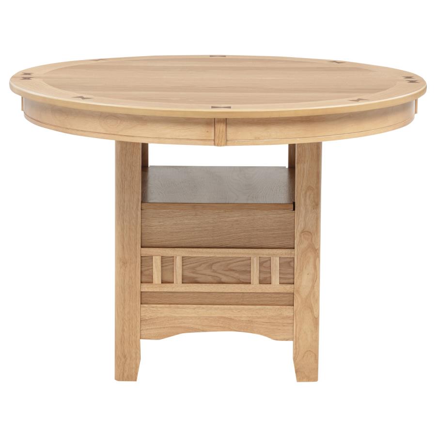 Lavon Oval 60-inch Wood Extension Leaf Dining Table Light Oak