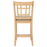 Lavon Wood Counter Height Dining Chair Grey and Light Oak (Set of 2)
