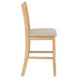 Lavon Wood Counter Height Dining Chair Grey and Light Oak (Set of 2)