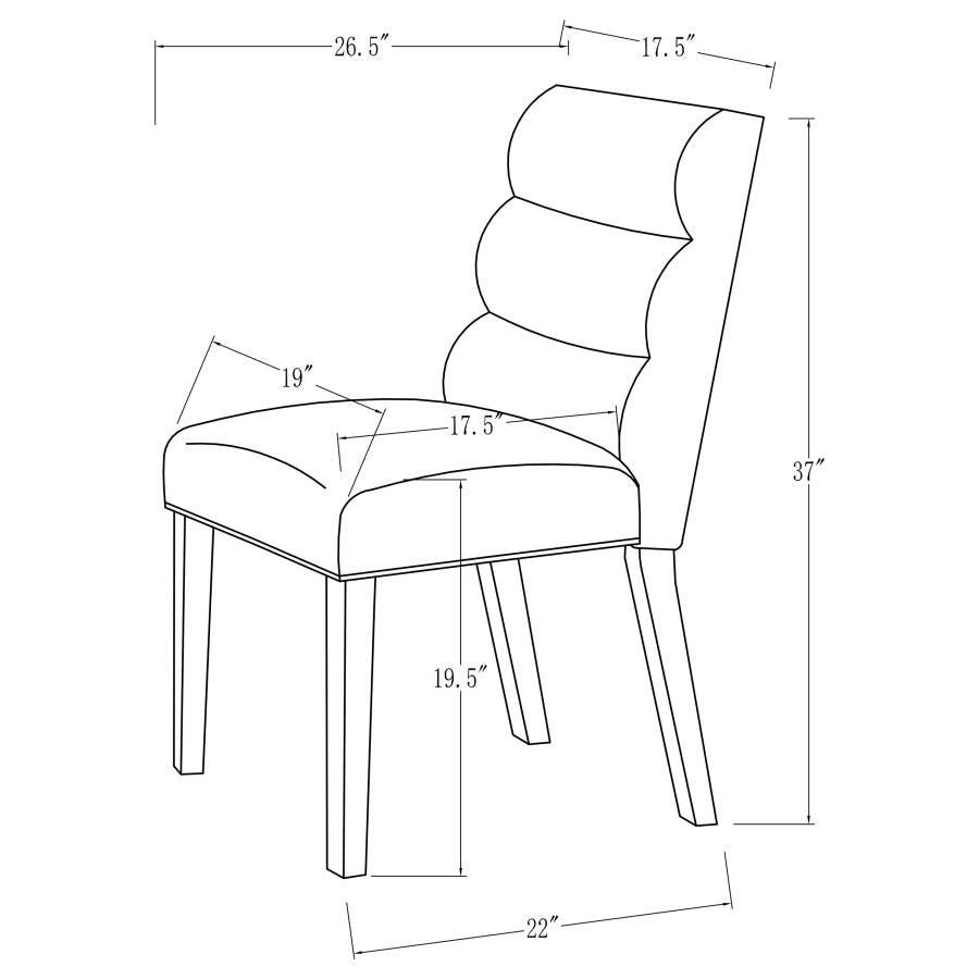 Carla - Upholstered Dining Side Chair (Set of 2)