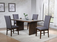 Sherwood - Rectangular Dining Table Set Dark Brown 5 Pc. Table, 4 Chairs by Coaster Fine Furniture | Bel Furniture