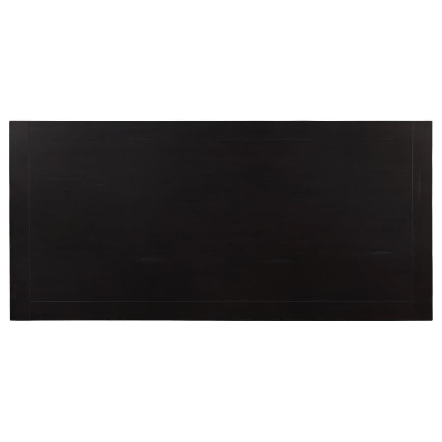 Parkins Rectangular Dining Table Set Rustic Espresso