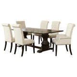 Parkins Rectangular Dining Table Set Rustic Espresso