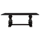 Parkins Rectangular Dining Table Set Rustic Espresso