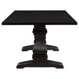 Parkins Rectangular Dining Table Set Rustic Espresso