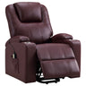 Armstrong - Upholstered Power Lift Massage Recliner Dark Red by Coaster Fine Furniture | Bel Furniture