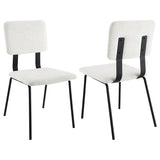 Calla Fabric Upholstered Dining Side Chair (Set of 2)