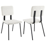 Calla Fabric Upholstered Dining Side Chair (Set of 2)