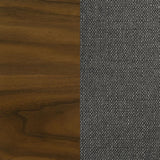 Alfredo - Dining Side Chair (Set of 2) - Gray And Natural Walnut