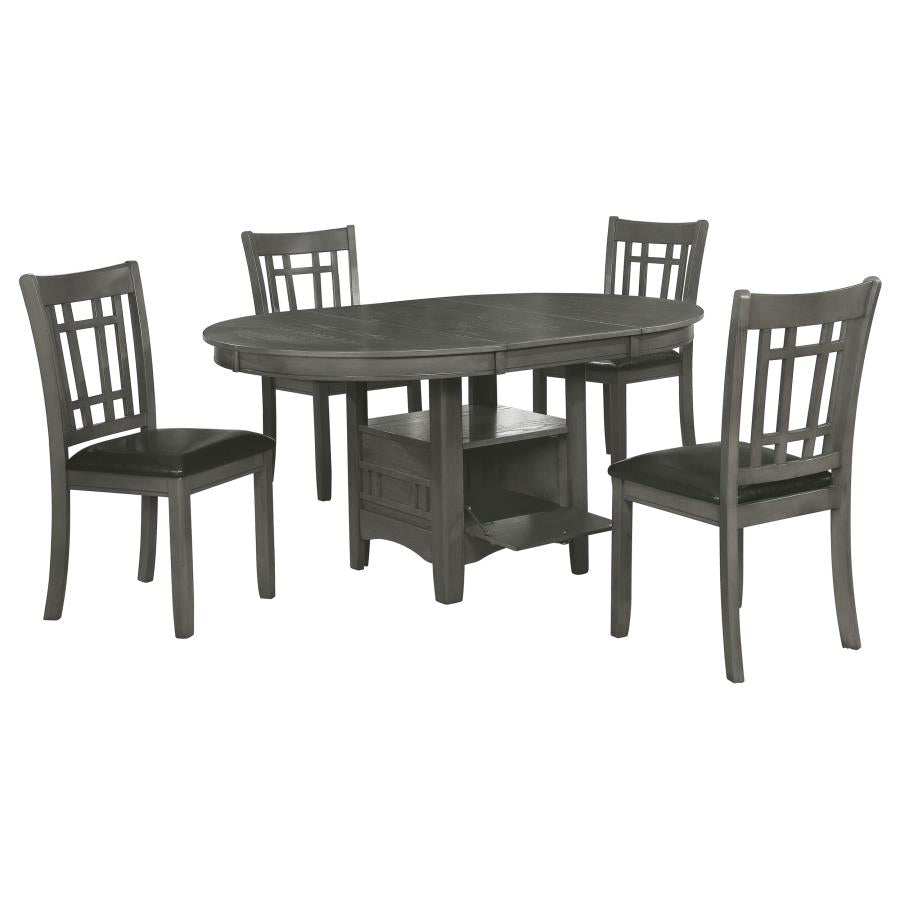 Lavon - 5-Piece Oval Extension Leaf Dining Set