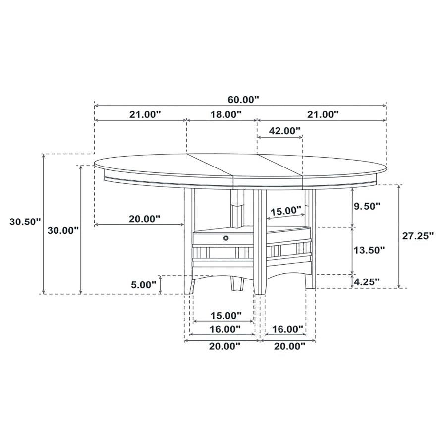 Lavon - Oval Extension Leaf Dining Table
