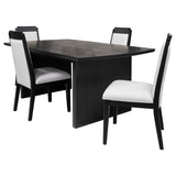 Brookmead Extension Leaf Dining Table Set Black