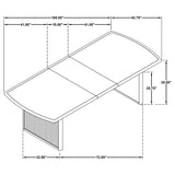 Brookmead Extension Leaf Dining Table Set Black
